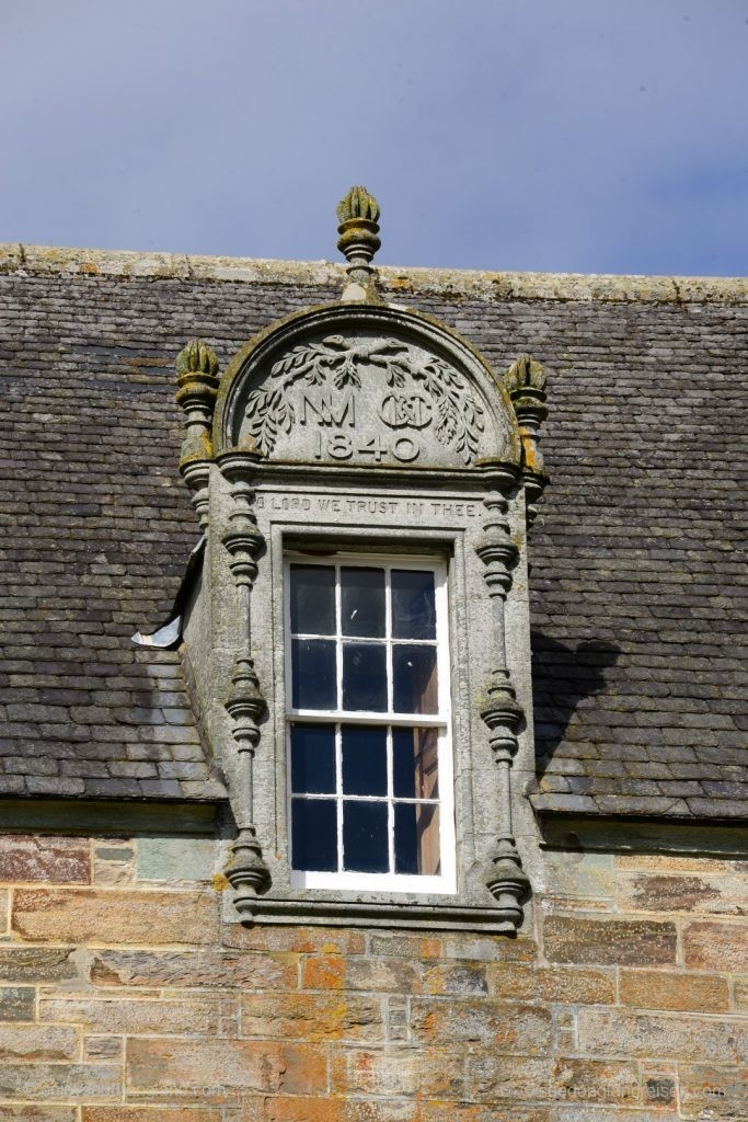 Dachdetail von Castle Menzies